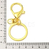 (Defective Closeout Sale: Scratched) Rack Plating Iron Alloy Lobster Claw Clasp Keychain FIND-XCP0002-76G-3