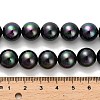 AB Color Plated Shell Pearl Round Beads Strands BSHE-XCP0001-37-4