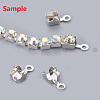 Brass Rhinestone Strass Chains CHC-T004-SS10-01S-2