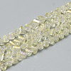 Electroplate Glass Beads Strands EGLA-Q103-A06-1
