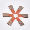 Resin & Walnut Wood Pendants RESI-S358-83A-1