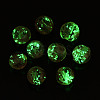 Handmade Luminous Inner Flower Lampwork Beads LAMP-TD001-8mm-03-01-5