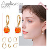 48Pcs 6 Styles Brass Leverback Earring Findings KK-AR0003-59G-7