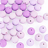 40Pcs 4 Colors Round Silicone Focal Beads SIL-TAD0001-02A-3