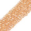 Electroplate Glass Beads Strands EGLA-A044-T1mm-B23-1