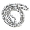 Frosted Crackle Glass Beads Strands GLAA-U001-6mm-M06-3