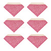 Glitter Imitation Leather Book Corner Protectors AJEW-TAC0038-03C-2