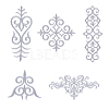 10Pcs 5 Style Polyester Computerized Embroidery Iron on/Sew on Patches PATC-FH0001-02A-1