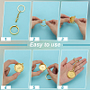 4Pcs Alloy Keychain Clasps KEYC-FG0001-17G-3