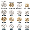 48Pcs 12 Styles Brass Connector Charms KK-TA0001-39-3