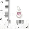 Brass Micro Pave Cubic Zirconia Pendants KK-H204-01S-02-3
