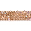 Transparent Electroplate Glass Beads Strands EGLA-A039-T4mm-L12-1