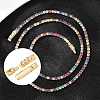 925 Sterling Silver Micro Pave Clear Cubic Zirconia Bayonet Clasps STER-C016-01A-G-2