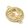 Brass Micro Pave Clear Cubic Zirconia Mama Connector Charms FIND-Z041-12C-2