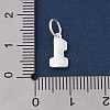 Number Series 925 Sterling Silver Charms STER-Q002-01B-2