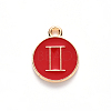 Alloy Enamel Pendants X-ENAM-S124-01B-07I-2