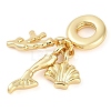 Rack Plating Brass European Dangle Charms KK-P287-32A-G-2