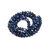 Electroplate Glass Beads Strands EGLA-A044-T6mm-L12-3