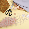 3D Flower Pattern Rayon & Polyester Sew on Appliques DIY-WH0308-361-3