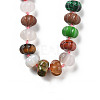 Pumpkin Natural & Synthetic Gemstone Beaded Necklace G-P563-06-5