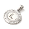 304 Stainless Steel Pendants STAS-I204-L-P-2