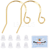 5 Pairs 925 Sterling Silver Earring Hooks STER-BBC0006-49G-1