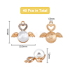 40Pcs Alloy Rhinestone Pendants FIND-DC0002-97-2