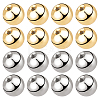 Beebeecraft 60Pcs 2 Colors Stainless Steel Ear Nuts STAS-BBC0003-34-1