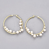 ABS Plastic Imitation Pearl Earring Hooks KK-S348-211-1