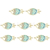 10Pcs Alloy Enamel Fish Links Connectors ENAM-YW0005-86C-1