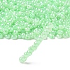 DIY Craft Beads 6/0 Ceylon Round Glass Seed Beads X-SEED-A011-4mm-144-3