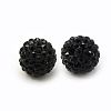 Polymer Clay Rhinestone Beads X-RB-C1438-12mm-A02-1