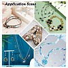 Glass Twisted Bugle Beads SEED-E002-9mm-809#-4