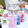 12Pcs 3 Styles Folding Mermaid Tail Print Paper Candy Gift Bags ABAG-TA0001-34-8