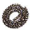 Electroplate Glass Beads Strands EGLA-A044-T6mm-B16-3
