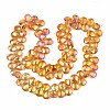 Electroplate Glass Beads Strand EGLA-S188-27-B02-2