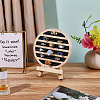 Round Wooden Ring Display Easels RDIS-WH0032-005A-4