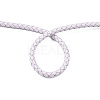 Braided Cowhide Leather Cord NWIR-N005-01R-3mm-4