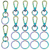   Rainbow Color Zinc Alloy Keychain Clasps FIND-PH0006-46-1