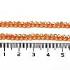Electroplate Transparent Glass Beads Strands EGLA-A035-T3mm-A05-4