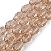 Transparent Glass Beads Strands EGLA-N013-T8mm-D23-1