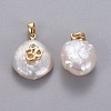 Natural Cultured Freshwater Pearl Pendants KK-L187-04A-2