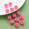 Transparent Crackle Acrylic Beads MACR-S373-66B-N09-6