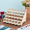 5-Layer Wooden Craft Paint & Brash Rack DIY-WH0401-05-5