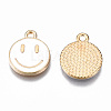 Alloy Enamel Charms X-ENAM-S121-165G-RS-3