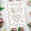 Plastic Drawing Painting Stencils Templates DIY-WH0396-581-3