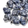 Natural Blue Spot Jasper Pendants G-B127-05P-11-1