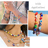 Yilisi 200Pcs 10 Colors Round Millefiori Glass Beads LK-YS0001-01-9