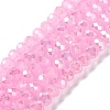 Baking Electroplate Glass Beads Strands DGLA-A039-J6MM-B16-1
