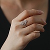 Non-Tarnish Hollow Out Chinese Knot 304 Stainless Steel Finger Ring for Women RJEW-E073-09P-4